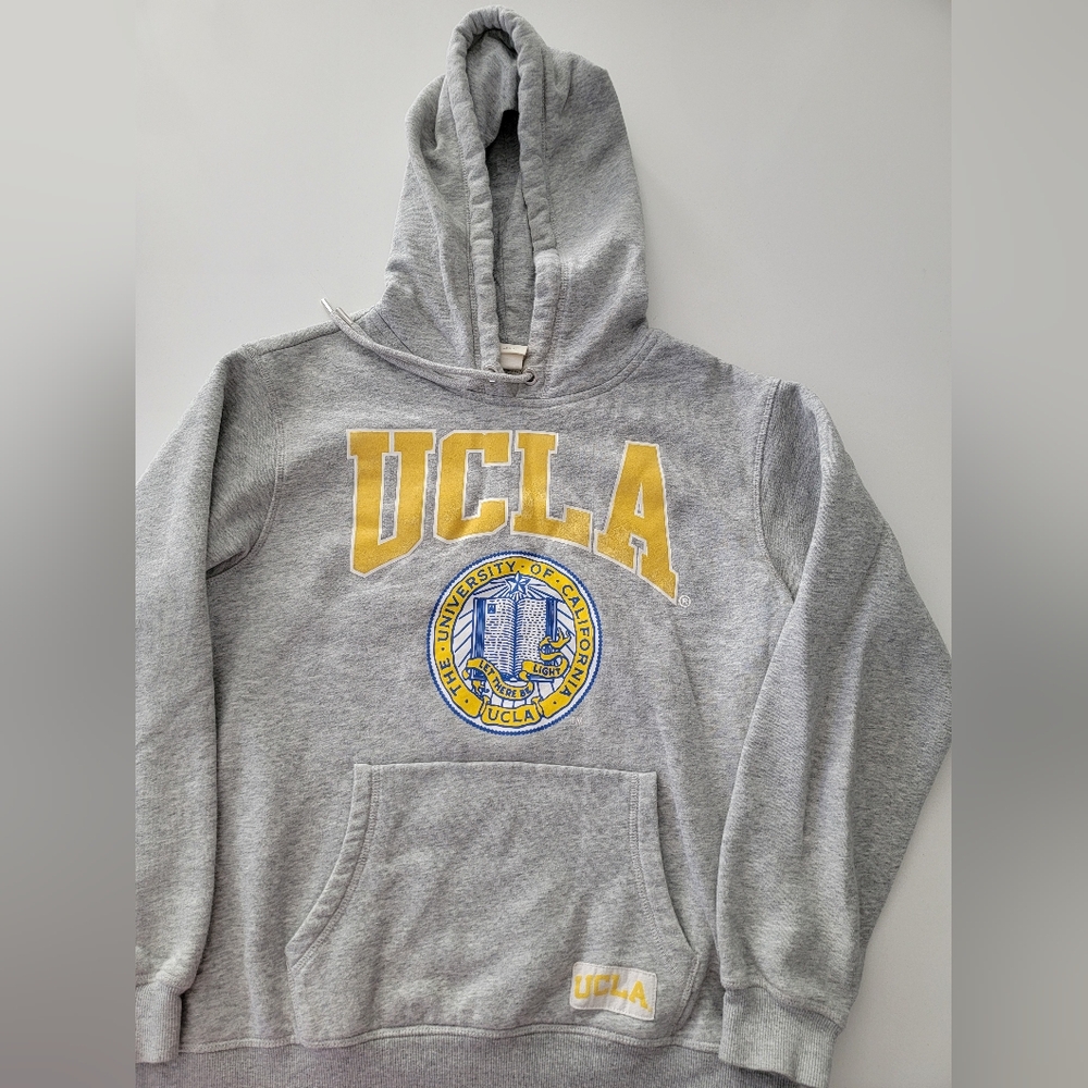 UCLA Gray Hoodie with Yellow Logo
